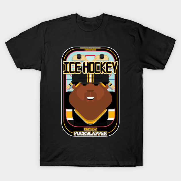 Ice Hockey Black and Yellow - Faceov Puckslapper - Hayes version